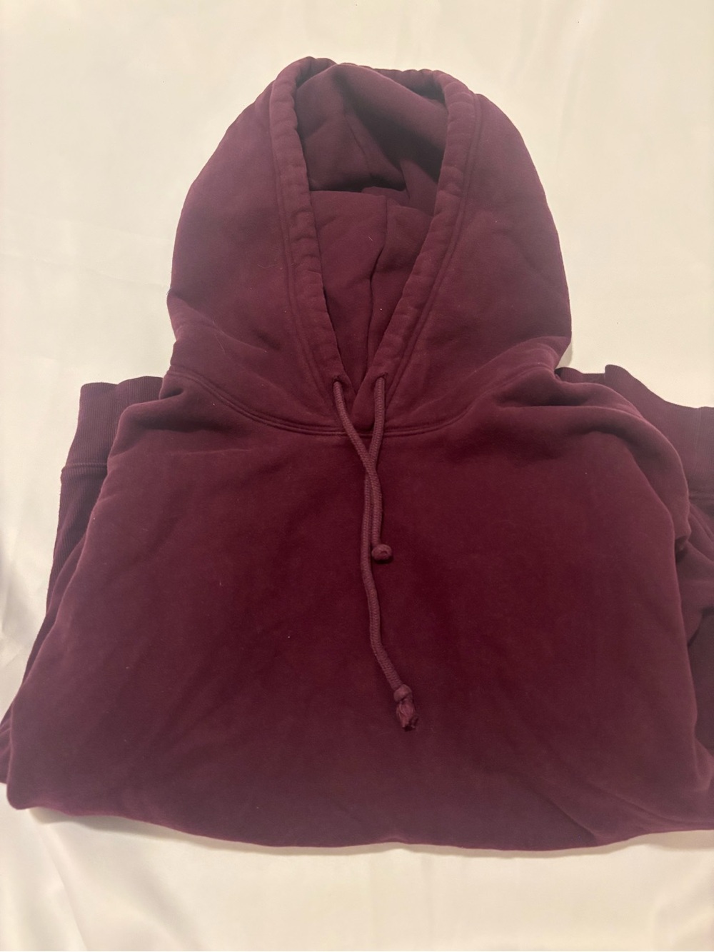 TNA Cozy Fleece Hoodie in Deep Plum